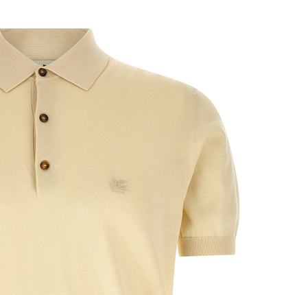 Etro Beige Cotton Polo Shirt