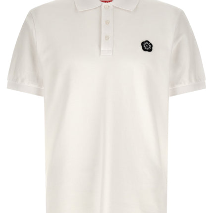 Kenzo White Cotton Polo Shirt