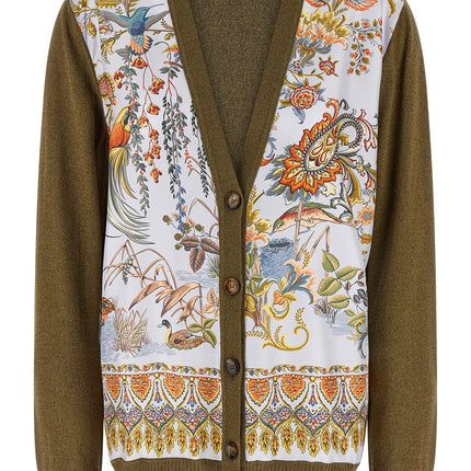 Etro Bicolor Cotton Cardigan