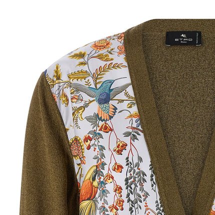 Etro Bicolor Cotton Cardigan