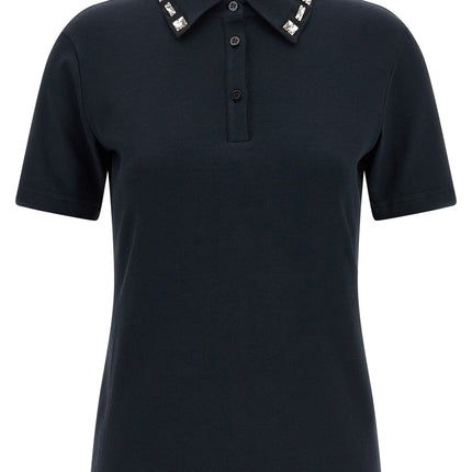 Fabiana Filippi Blue Cotton Polo Shirt