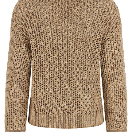 Fabiana Filippi Brown Cotton Cardigan