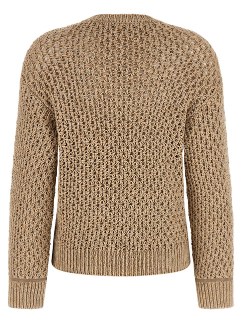 Fabiana Filippi Brown Cotton Cardigan
