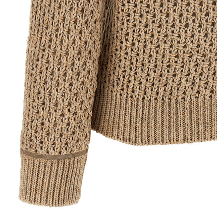 Fabiana Filippi Brown Cotton Cardigan