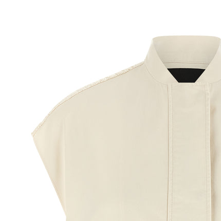 Fabiana Filippi Beige Cotton Sleeveless Jacket
