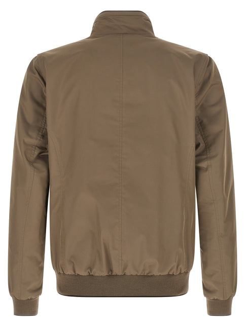 MooRER Beige Polyester Bomber