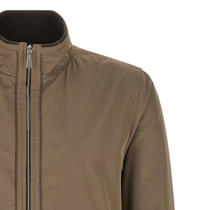 MooRER Beige Polyester Bomber