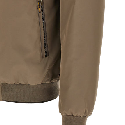 MooRER Beige Polyester Bomber