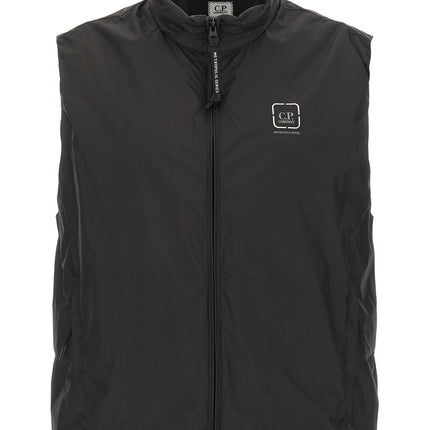 C.P. Company Black Polyamide Sleeveless Jacket