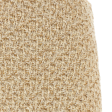 Fabiana Filippi Gold Cotton Midi Skirt