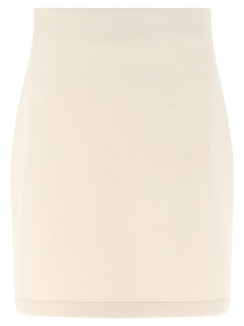 Fabiana Filippi Beige Modal Long Skirt