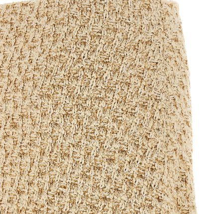 Fabiana Filippi Gold Cotton Midi Skirt
