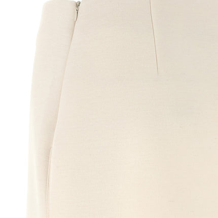Fabiana Filippi Beige Modal Long Skirt