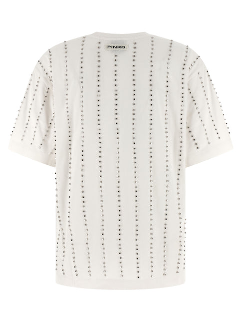 PINKO White Cotton T-Shirt PINKO