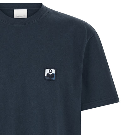 MARANT Blue Cotton T-Shirt