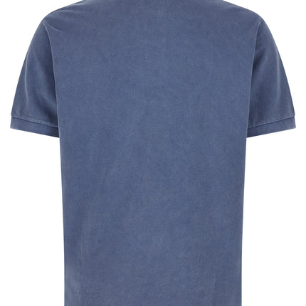 MARANT Blue Cotton Polo Shirt