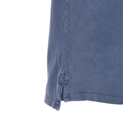 MARANT Blue Cotton Polo Shirt