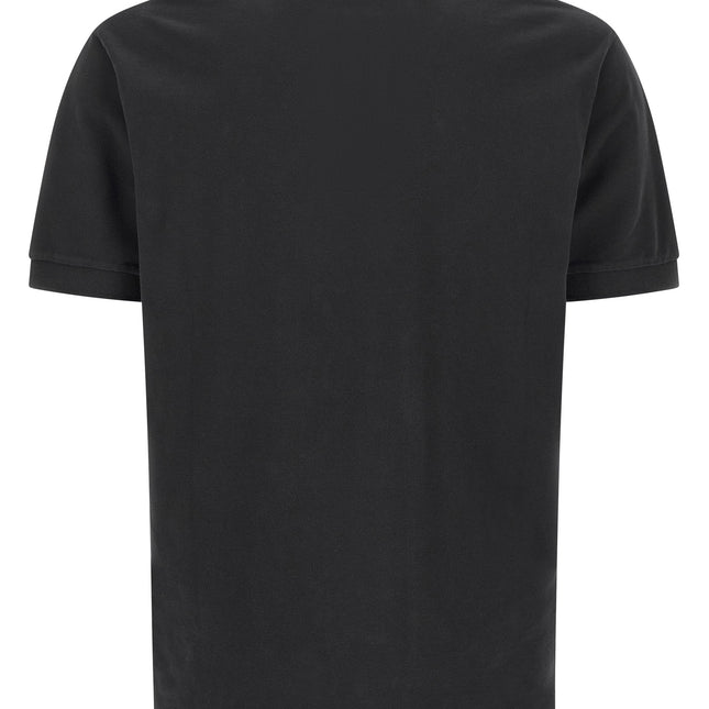 MARANT Black Cotton Polo Shirt