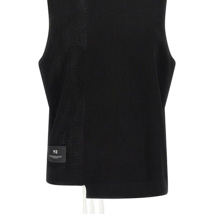 Y-3 Black Rayon Sleeveless Jacket