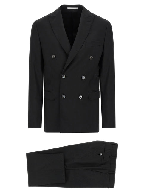Pal Zileri Black Wool Two-Piece Suit