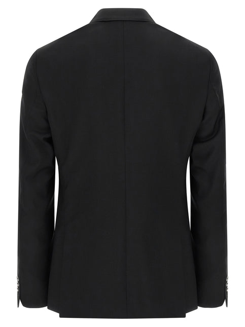 Pal Zileri Black Wool Two-Piece Suit