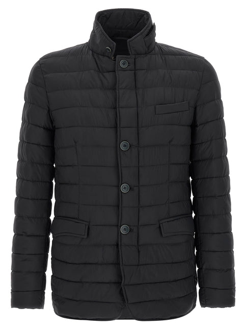 Herno Blue Polyamide Full-Length Jacket