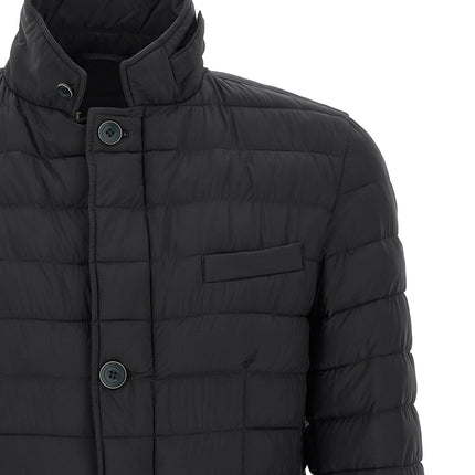 Herno Blue Polyamide Full-Length Jacket
