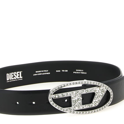 Diesel Black Leather Regular Belt