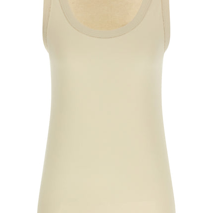 Fabiana Filippi Beige Cotton Tank Tops