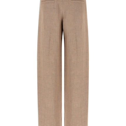 Brunello Cucinelli Multicolor Linen Flared Pants