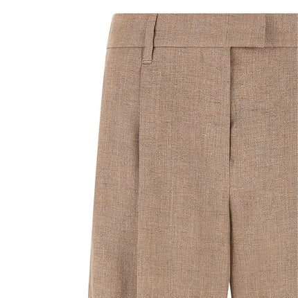 Brunello Cucinelli Multicolor Linen Flared Pants