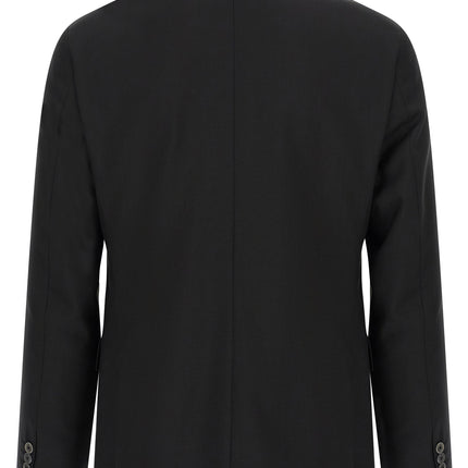 Pal Zileri Black Wool Two-Piece Suit