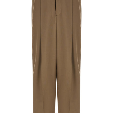 Marni Beige Virgin Wool Casual Pants