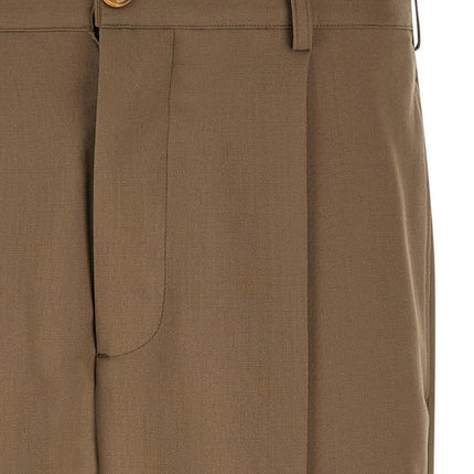 Marni Beige Virgin Wool Casual Pants
