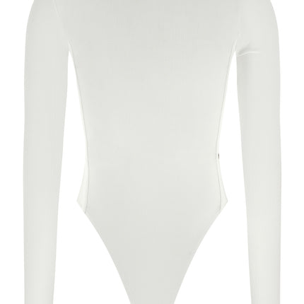 Diesel White Viscose Bodysuit