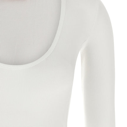 Diesel White Viscose Bodysuit