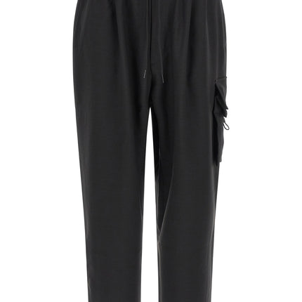 Y-3 Black Polyester Cargo Pants