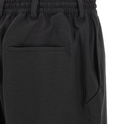 Y-3 Black Polyester Cargo Pants