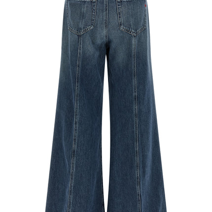 Diesel Blue Cotton Flared Jeans