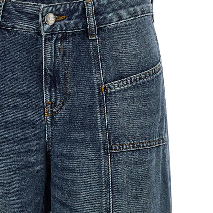 Diesel Blue Cotton Flared Jeans