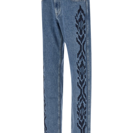 MARANT Blue Cotton Straight-Leg Jeans