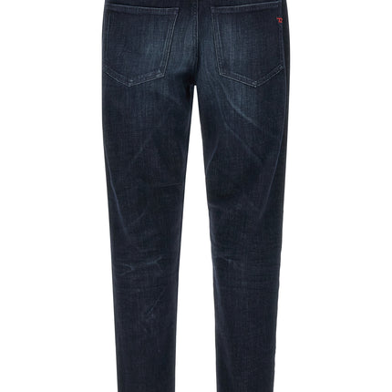 Diesel Blue Cotton Straight-Leg Jeans