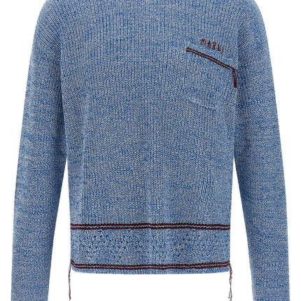 Marni Blue Cotton Cardigan