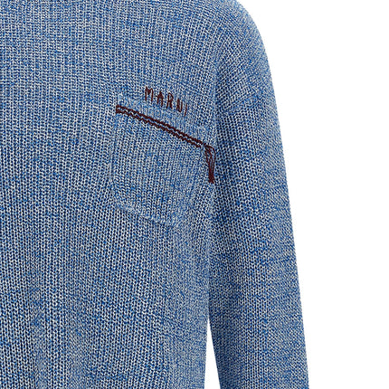 Marni Blue Cotton Cardigan
