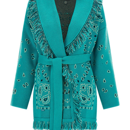 Alanui Blue Cashmere Cardigan