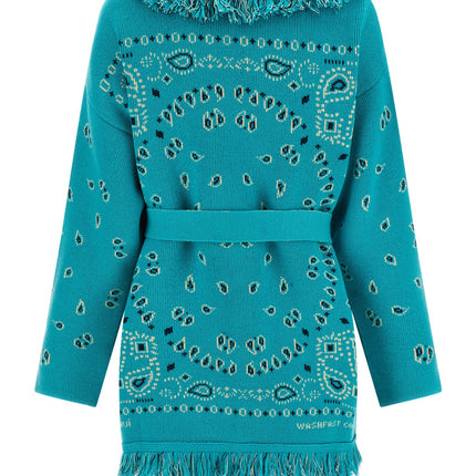 Alanui Blue Cashmere Cardigan