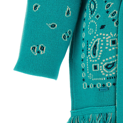 Alanui Blue Cashmere Cardigan
