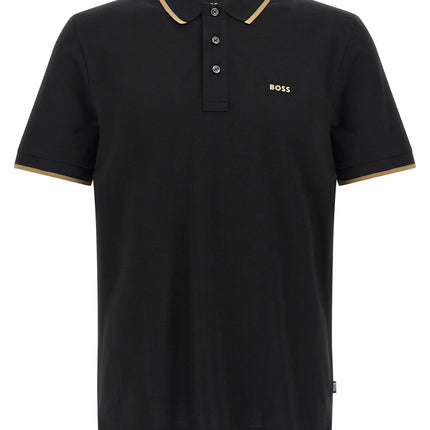 Hugo Boss Black Cotton Polo Shirt