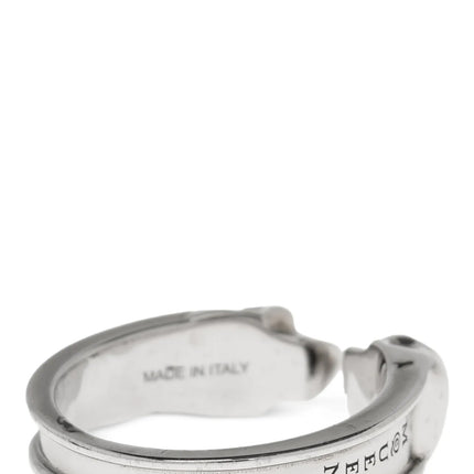 Alexander McQueen Silver Stainless Steel Ring