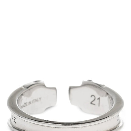 Alexander McQueen Silver Stainless Steel Ring